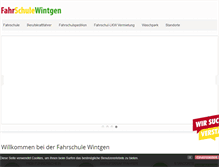 Tablet Screenshot of fahrschule-wintgen.de
